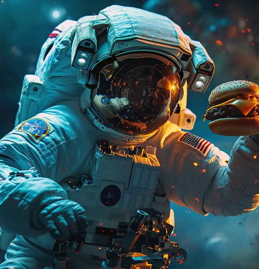 Space science visual for About SPACE 1