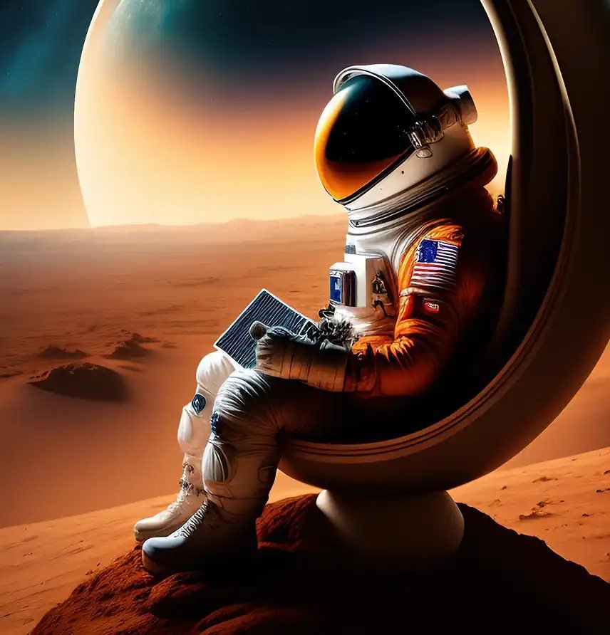 Space exploration illustration