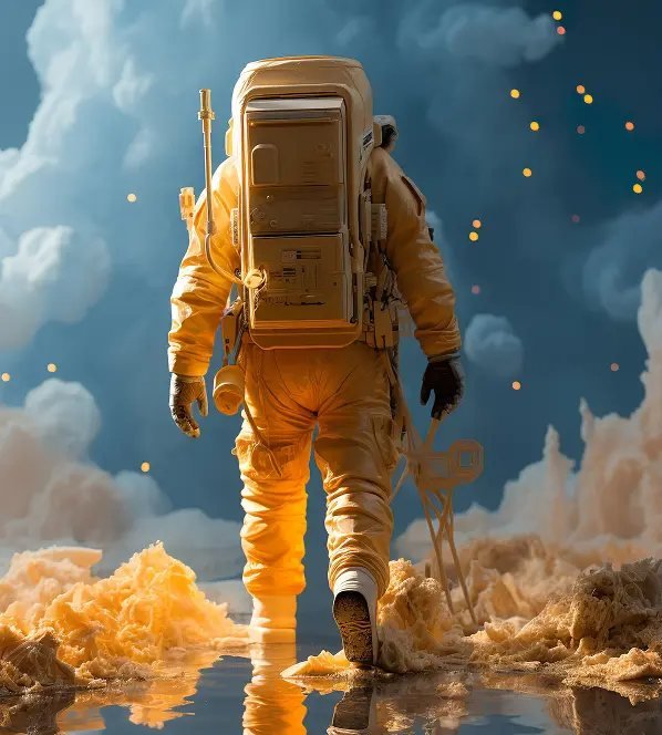 Space science visual for Founder’s Message